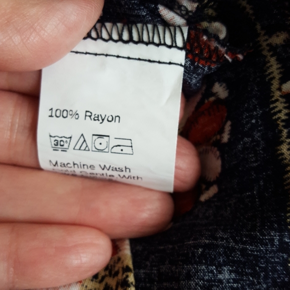 Faux wrap navy maxi M - Picture 10 of 10